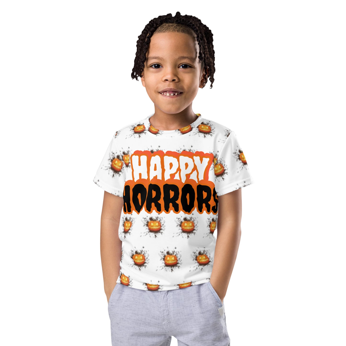 HAPPY HORRORS Kids crew neck t-shirt