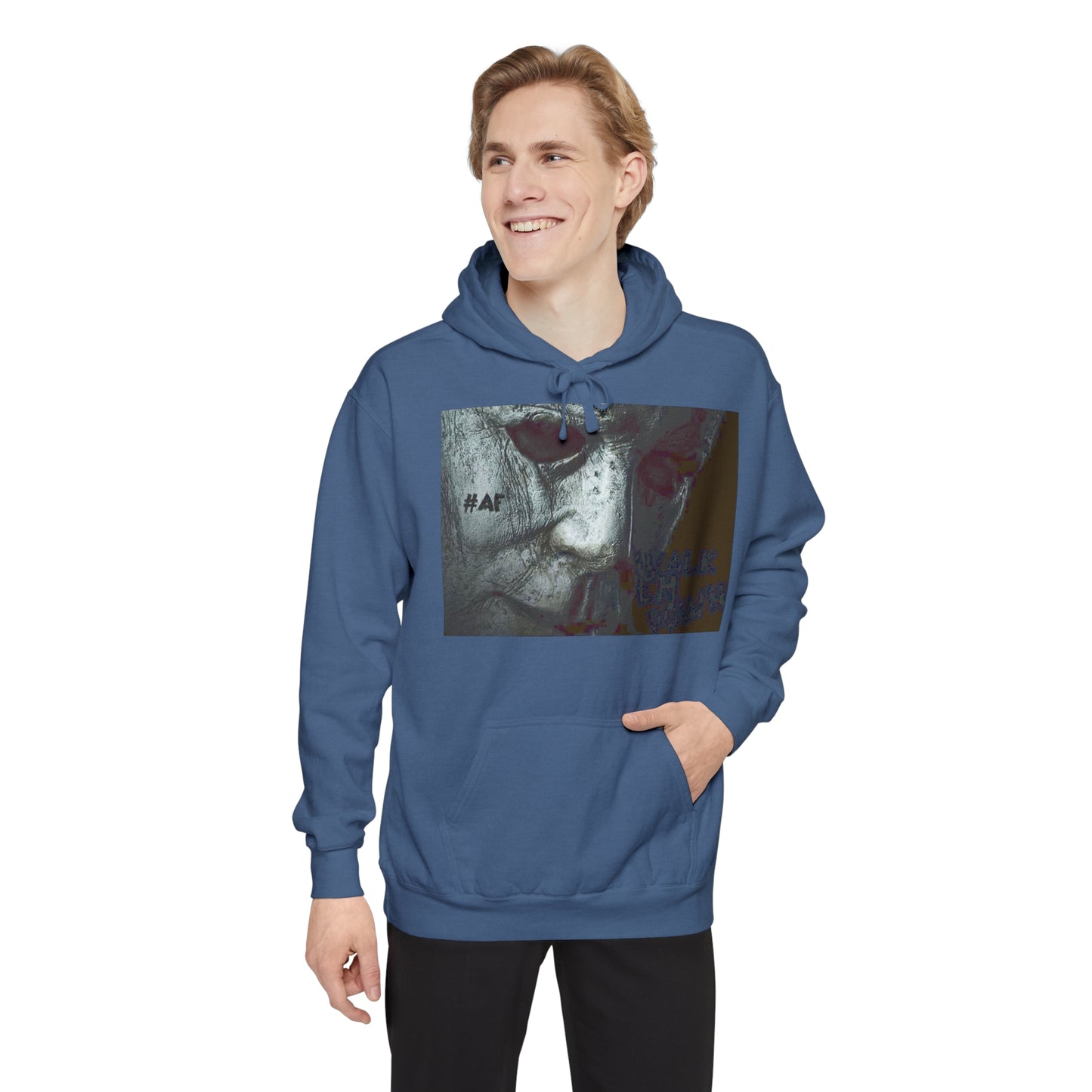 #AF WALK M DOWNUnisex Garment-Dyed Hoodie