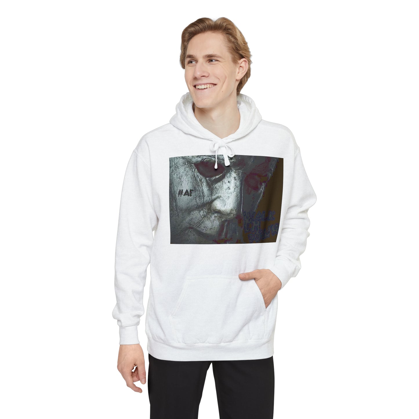 #AF WALK M DOWNUnisex Garment-Dyed Hoodie