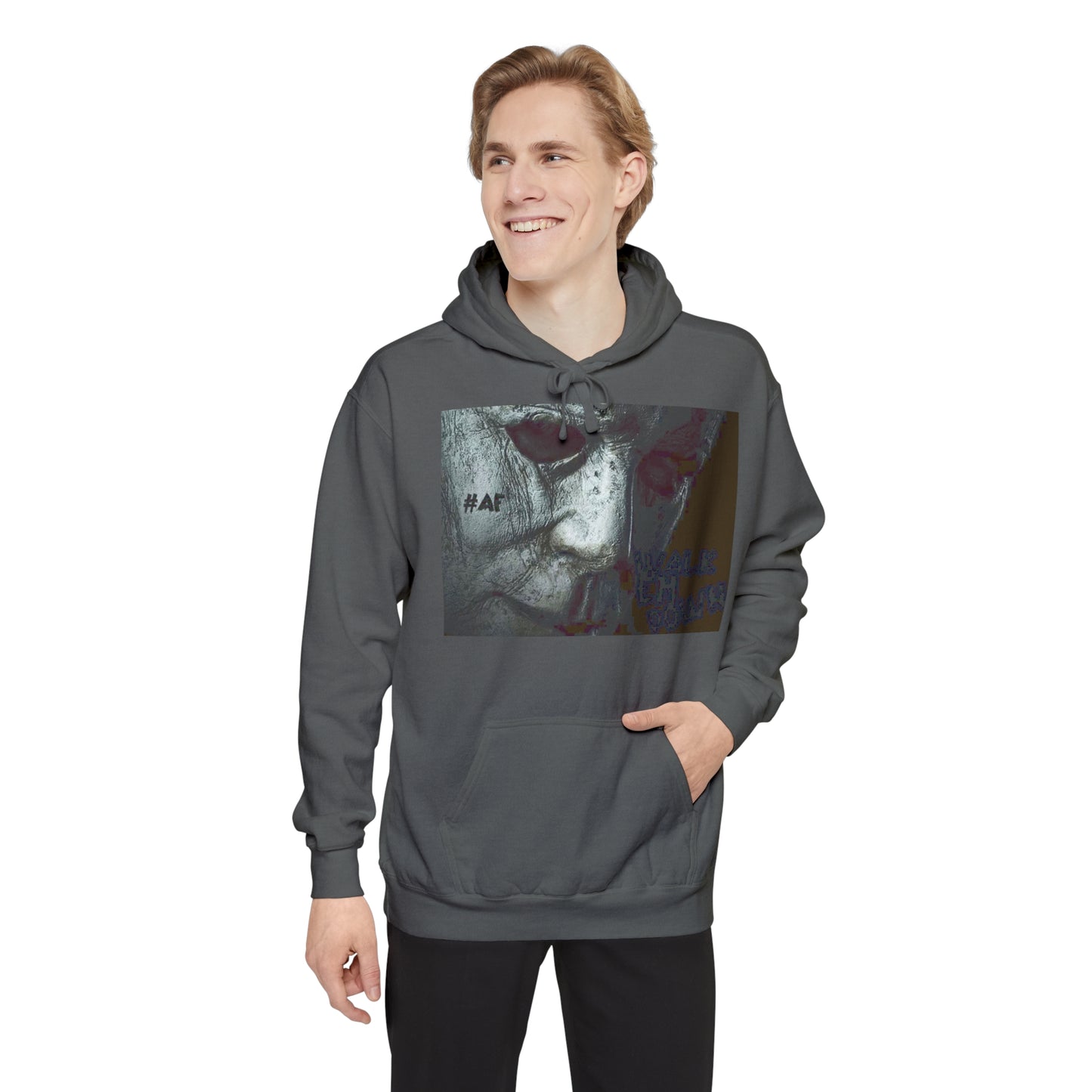 #AF WALK M DOWNUnisex Garment-Dyed Hoodie