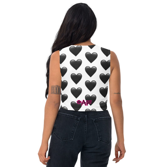 #AF BLACK HEARTED BEAUTY 1 Crop Top