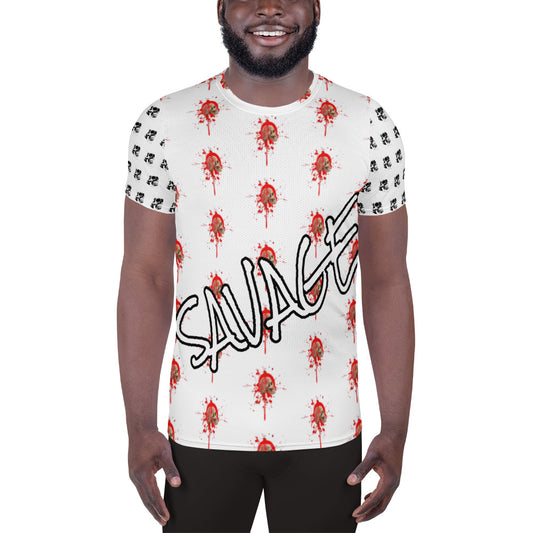 SAVAGE #AF All-Over Print Men's Athletic T-shirt