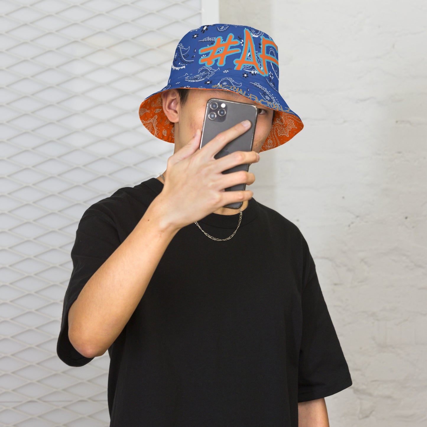 #AF BANDANA Reversible bucket hat