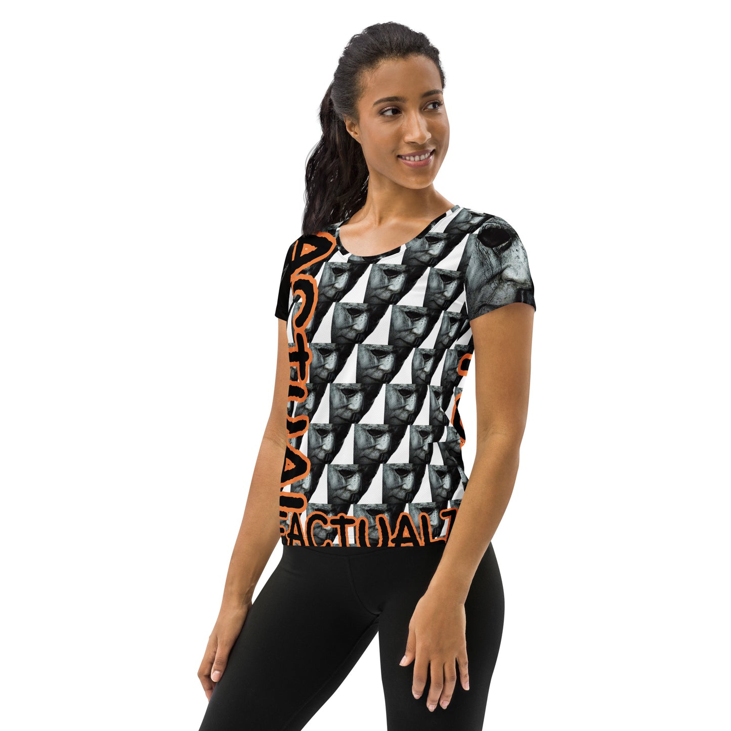 #AF HALLOWEEN All-Over Print Women's Athletic T-shirt