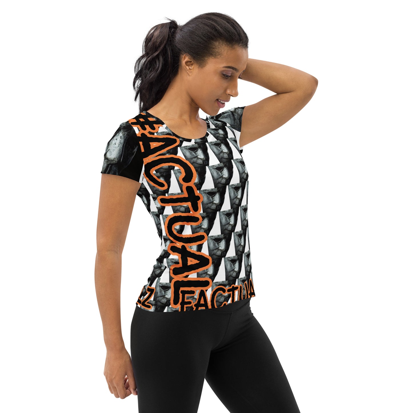 #AF HALLOWEEN All-Over Print Women's Athletic T-shirt