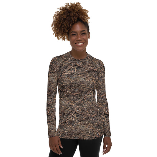 #AF SNAKE IN STICKS Women's Rash Guard