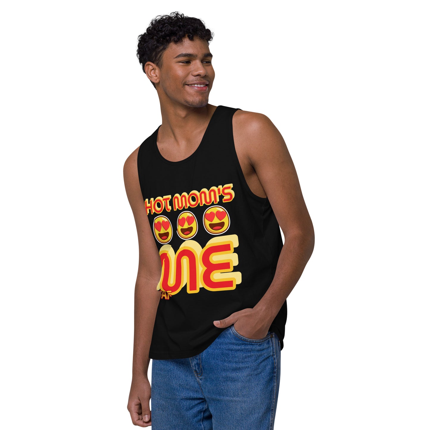 AF HOT MOMS LOVE ME Men’s premium tank top