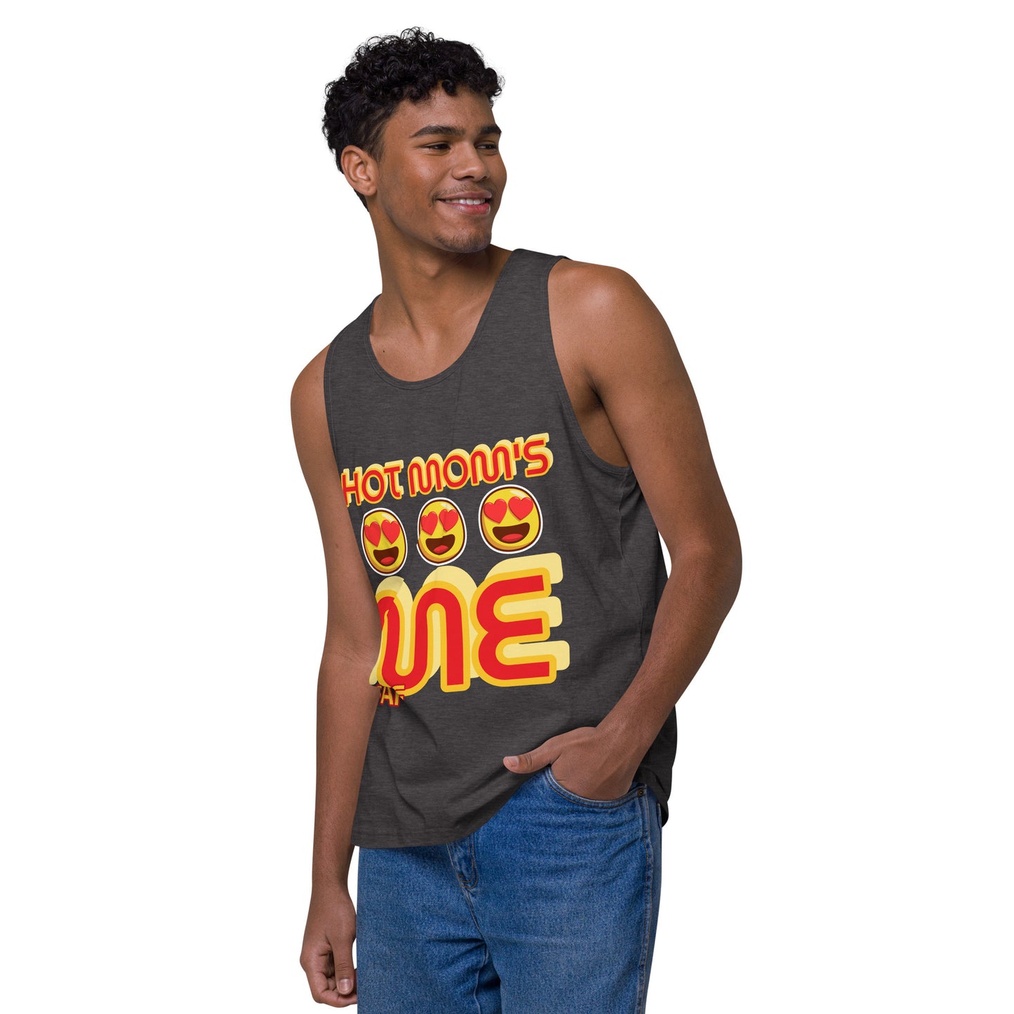 AF HOT MOMS LOVE ME Men’s premium tank top