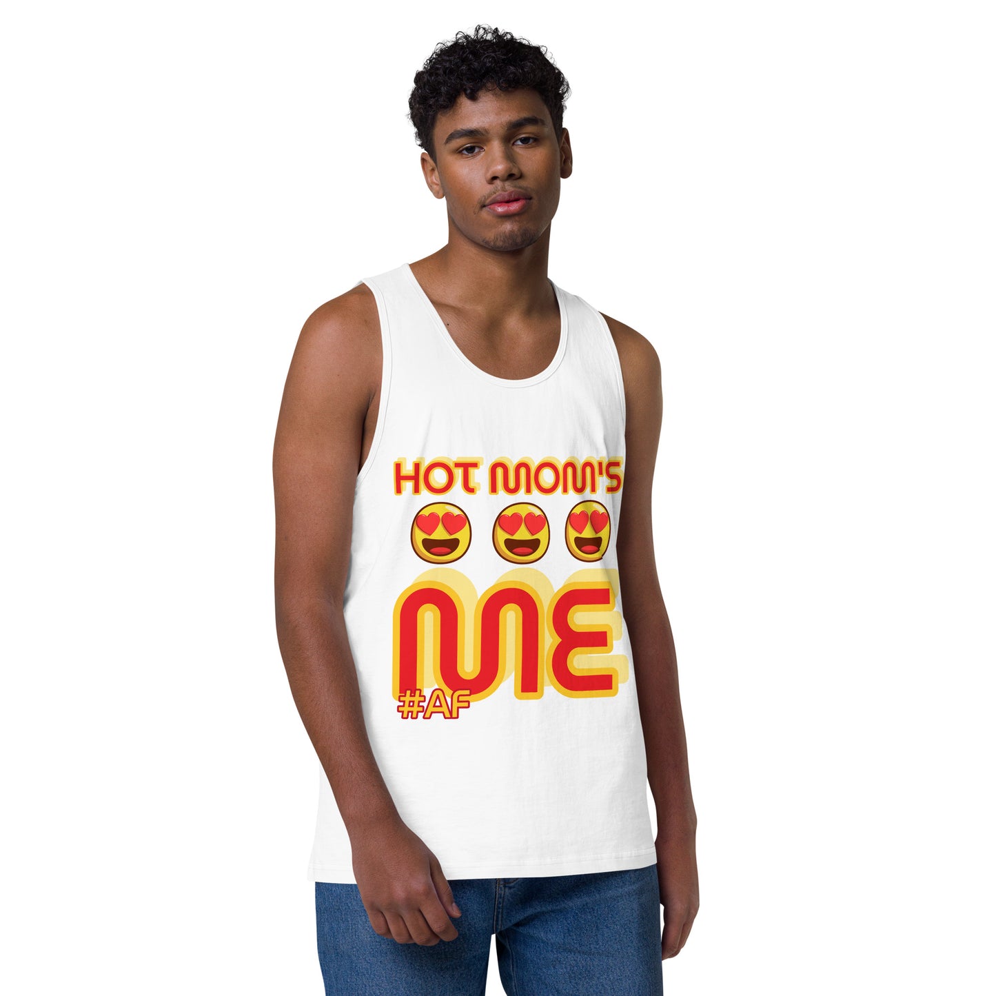 AF HOT MOMS LOVE ME Men’s premium tank top