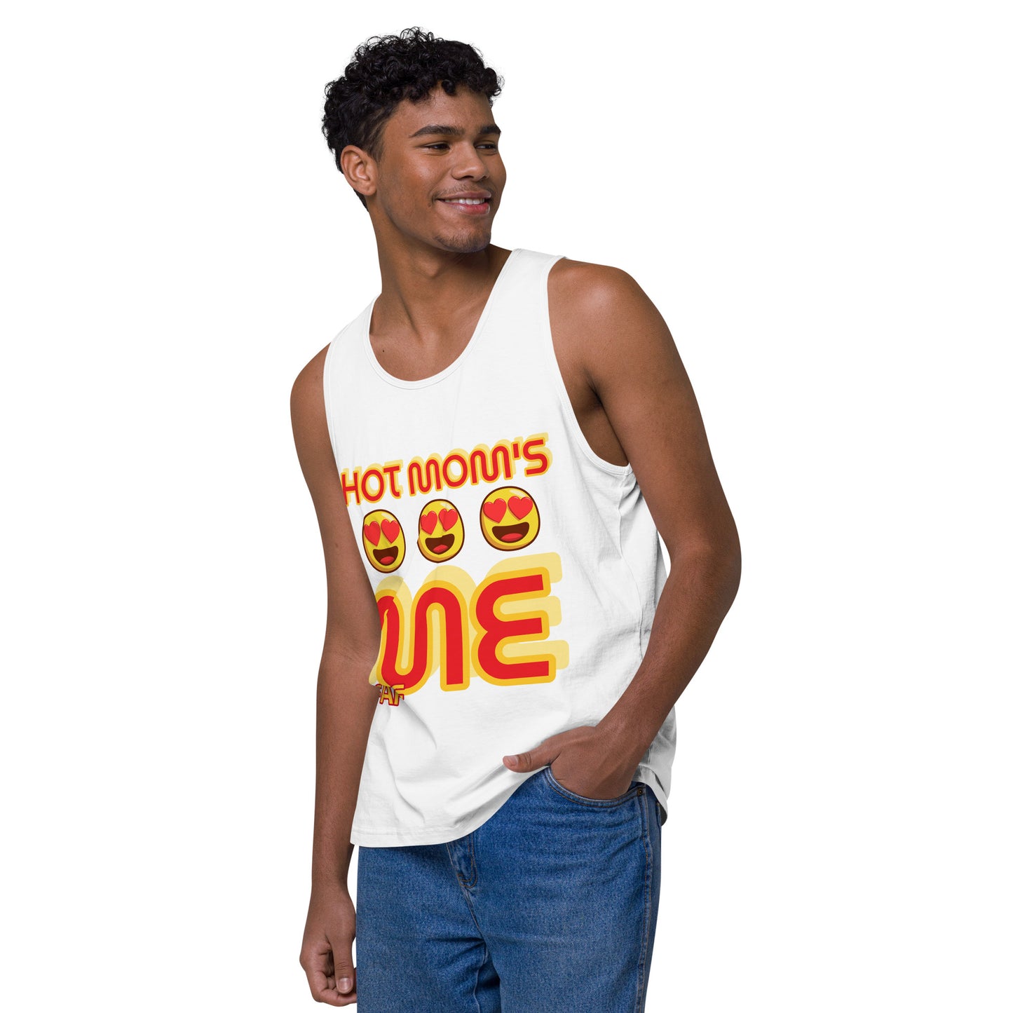 AF HOT MOMS LOVE ME Men’s premium tank top